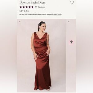 Revelry Dawson Satin Dress